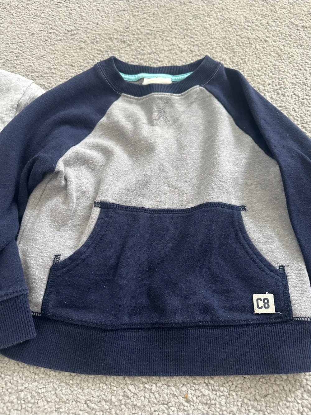Carter's Boys Gray & Black Camo Sweatshirt Pack with Navy & Heather Mix